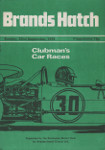 Programme cover of Brands Hatch Circuit, 22/09/1974