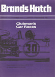 Programme cover of Brands Hatch Circuit, 01/12/1974