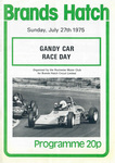 Programme cover of Brands Hatch Circuit, 27/07/1975