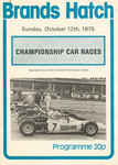 Programme cover of Brands Hatch Circuit, 12/10/1975