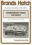 Programme cover of Brands Hatch Circuit, 02/11/1975