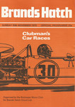 Programme cover of Brands Hatch Circuit, 30/11/1975