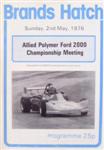 Programme cover of Brands Hatch Circuit, 02/05/1976