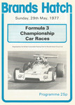 Programme cover of Brands Hatch Circuit, 29/05/1977