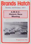 Programme cover of Brands Hatch Circuit, 02/10/1977