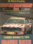 Programme cover of Brands Hatch Circuit, 12/03/1978