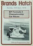 Programme cover of Brands Hatch Circuit, 16/04/1978