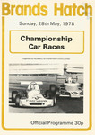 Programme cover of Brands Hatch Circuit, 28/05/1978