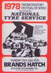 Programme cover of Brands Hatch Circuit, 23/07/1978