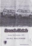 Programme cover of Brands Hatch Circuit, 10/12/1978