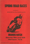 Programme cover of Brands Hatch Circuit, 30/06/1979