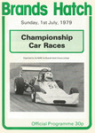 Programme cover of Brands Hatch Circuit, 01/07/1979