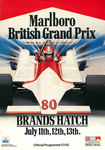 Programme cover of Brands Hatch Circuit, 13/07/1980