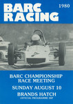 Programme cover of Brands Hatch Circuit, 10/08/1980