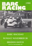 Programme cover of Brands Hatch Circuit, 30/11/1980