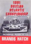 Programme cover of Brands Hatch Circuit, 15/03/1981