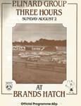 Programme cover of Brands Hatch Circuit, 02/08/1981