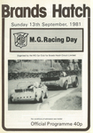 Programme cover of Brands Hatch Circuit, 13/09/1981