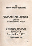 Programme cover of Brands Hatch Circuit, 02/05/1982