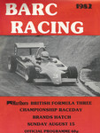 Programme cover of Brands Hatch Circuit, 15/08/1982