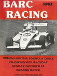 Programme cover of Brands Hatch Circuit, 10/10/1982