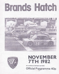 Programme cover of Brands Hatch Circuit, 07/11/1982