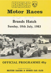 Programme cover of Brands Hatch Circuit, 10/07/1983