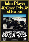 Programme cover of Brands Hatch Circuit, 25/09/1983