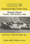 Programme cover of Brands Hatch Circuit, 16/10/1983
