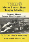 Programme cover of Brands Hatch Circuit, 20/11/1983
