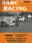 Programme cover of Brands Hatch Circuit, 15/04/1984