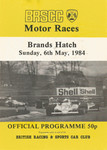 Programme cover of Brands Hatch Circuit, 06/05/1984