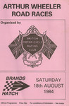 Programme cover of Brands Hatch Circuit, 18/08/1984