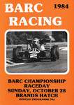 Programme cover of Brands Hatch Circuit, 28/10/1984