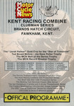 Programme cover of Brands Hatch Circuit, 02/03/1985