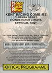 Programme cover of Brands Hatch Circuit, 07/09/1985