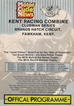 Programme cover of Brands Hatch Circuit, 19/10/1985