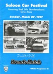 Programme cover of Brands Hatch Circuit, 29/03/1987