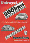 Programme cover of Brands Hatch Circuit, 27/09/1987