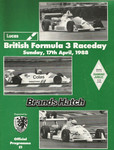 Programme cover of Brands Hatch Circuit, 17/04/1988