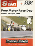 Programme cover of Brands Hatch Circuit, 07/08/1988