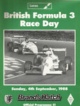 Programme cover of Brands Hatch Circuit, 04/09/1988