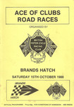 Programme cover of Brands Hatch Circuit, 15/10/1988