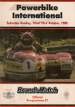 Programme cover of Brands Hatch Circuit, 23/10/1988