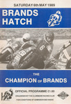 Programme cover of Brands Hatch Circuit, 06/05/1989