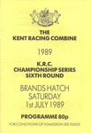 Programme cover of Brands Hatch Circuit, 01/07/1989