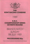 Programme cover of Brands Hatch Circuit, 09/07/1989