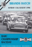Programme cover of Brands Hatch Circuit, 11/08/1996