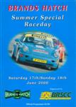 Programme cover of Brands Hatch Circuit, 18/06/2000