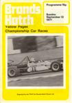 Programme cover of Brands Hatch Circuit, 12/09/1971